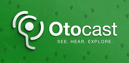 Green and white otocast logo
