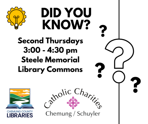 Second Thursdays 3-430 pm at Steele