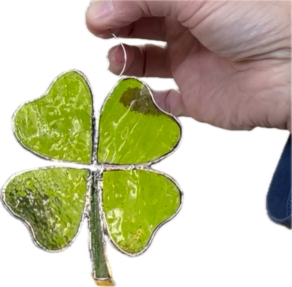 Shamrock stained glass