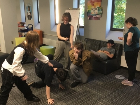 teens playing improv theater games