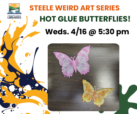 Butterflies made with hot glue guns
