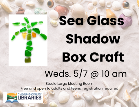 Sea Glass Shadow Box Craft 