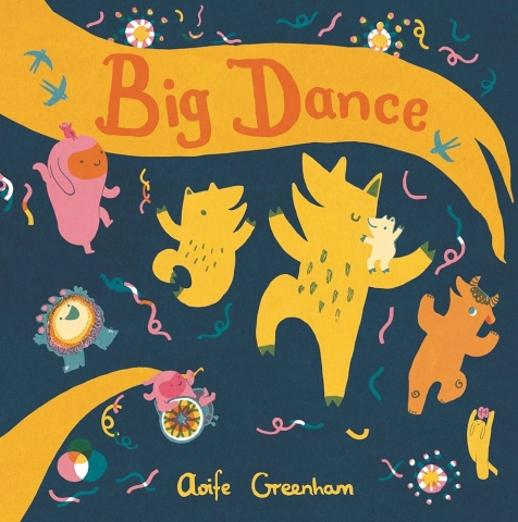 Big Dance Storywalk Cover Deisgn of Pippa and her friends dancing.