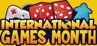 International games day, dice, game controller