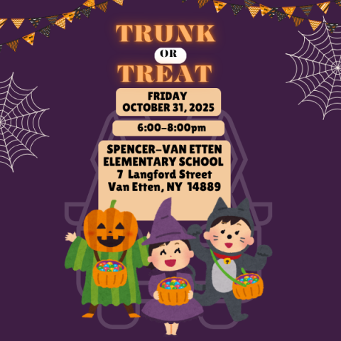 trunk or treat at Van Atten Elementary School 10/31 6pm-8pm