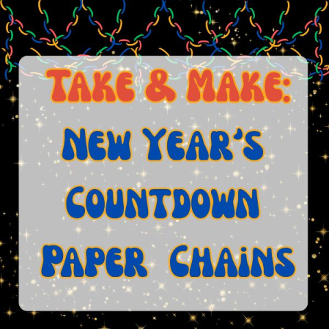 New Year's paper chain countdown take and make craft