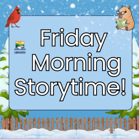 Friday morning storytimes Dec 5 & Dec 12