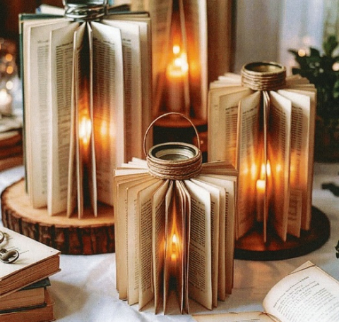 Book Lantern Art Class