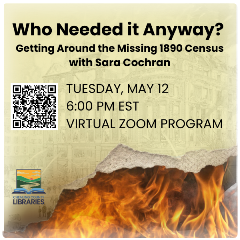 Fire destroys a census page