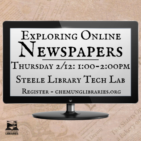 A computer monitor advertises the class