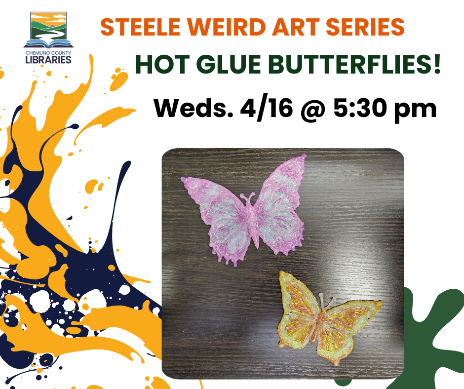 Butterflies made with hot glue guns