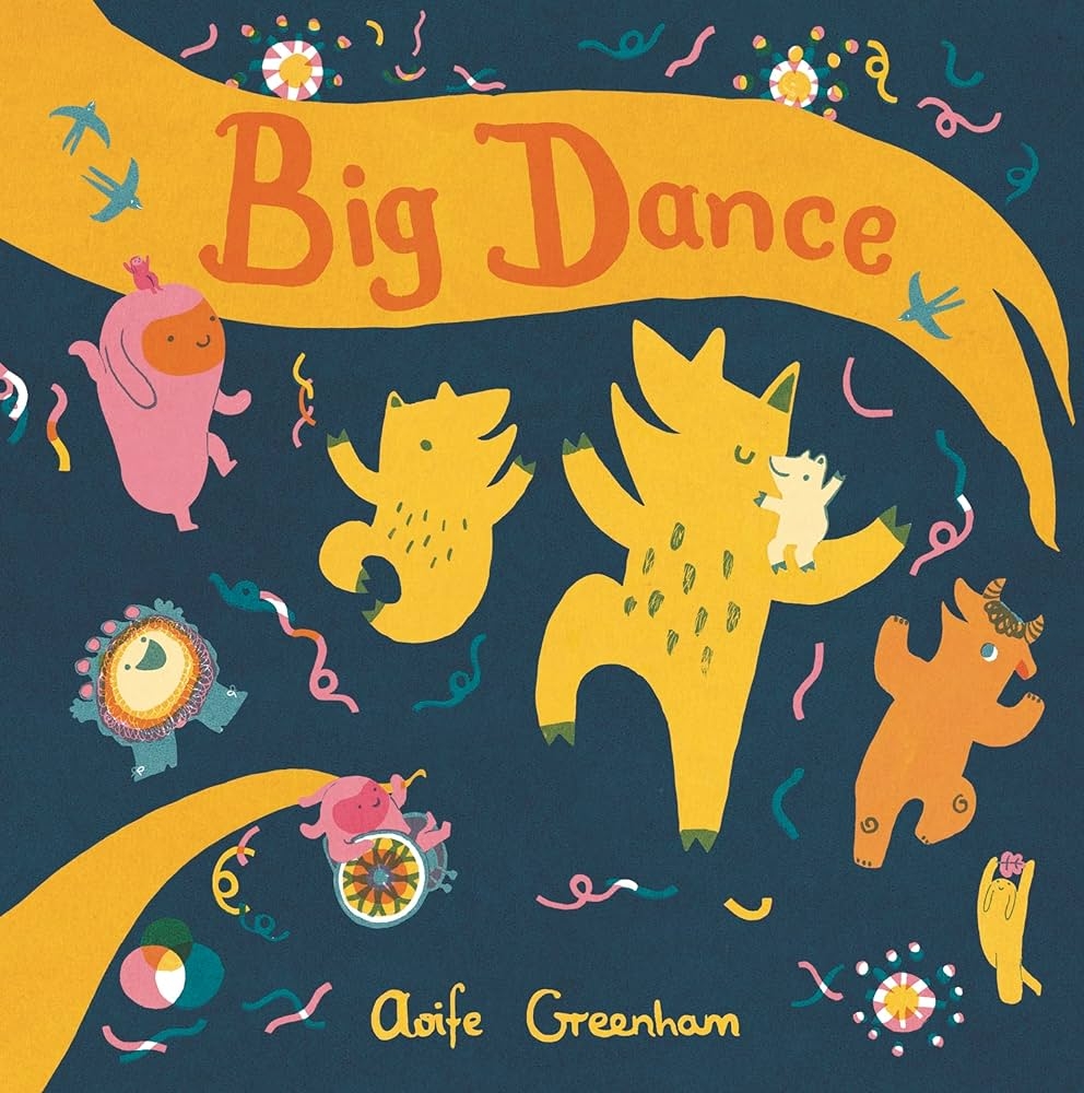 Big Dance Storywalk Cover Deisgn of Pippa and her friends dancing.