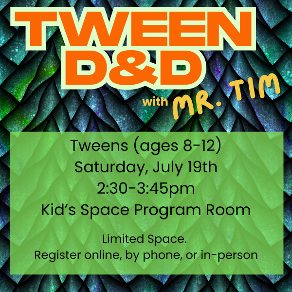 Tween D&D with mr tim