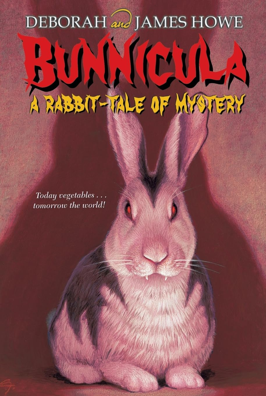 Book cover with rabbit with fangs