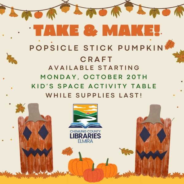 October Take & Make Craft begins 10/20