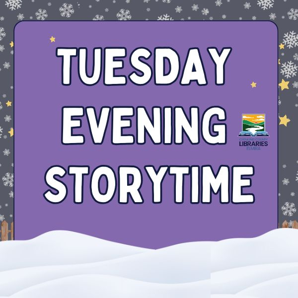 Tuesday evening storytime @ 6:30pm. Dec 2 & Dec 9