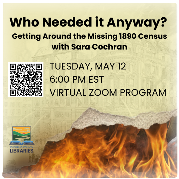 Fire destroys a census page