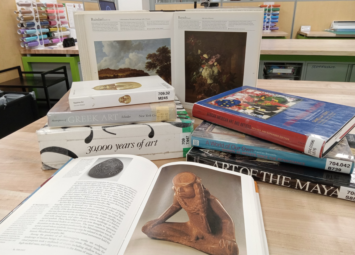 Books depicting art history